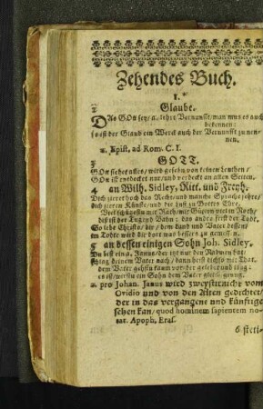 Zehendes Buch.