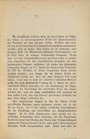 Zur Kritik und Metrik der Hamþismál