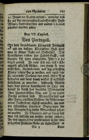 Das VII. Capitel. Von Portugall.