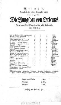 Die Jungfrau von Orleans