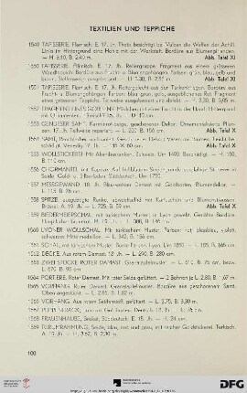 Textilien und Teppiche (Nr. 1549-1575)