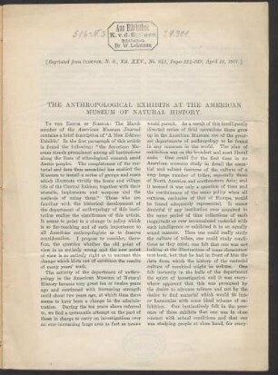 The anthropological exhibits at the American Museum of Natural History