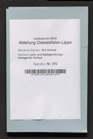 Erblasser: Ledebur, Johann Philipp; Erblasser: Ledebur, Anne Marie Ilsabein, geb. Ebeler: