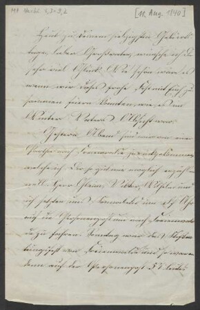 Brief an Joseph Mendelssohn : 11.08.1840