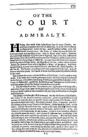 Of the Court Of Admiralty