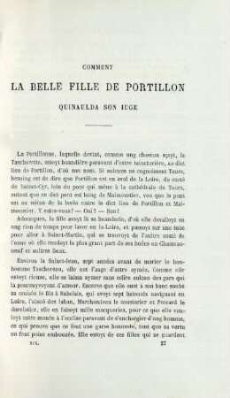 Comment la belle fille de Portillon quinaulda son iuge