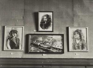 Ernst Hassebrauk. Porträtgestaltung. Frühjahr 1929. Leipzig: Museum der bildenden Künste. Raumaufnahme (Positivvorlage: SLUB, Nachlass, Hassebrauk, Ernst. Mscr.Dresd.App.2534,1377.3)