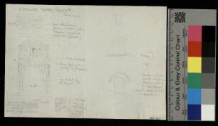 Architektonische Details aus Orvieto und Florenz