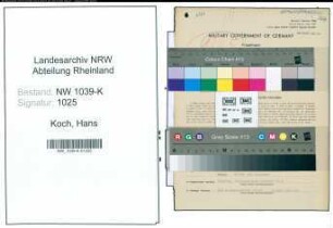 Entnazifizierung Hans Koch , geb. 16.04.1902 (Beamter)