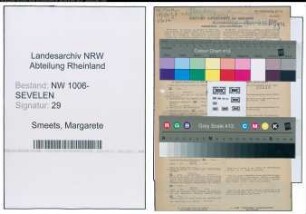 Entnazifizierung Margarete Smeets , geb. 15.10.1904 (Rendantin)