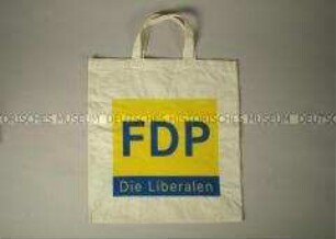 Textilbeutel mit Wahlwerbung - "FDP"