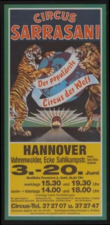 Circus Sarrasani, Hannover, ohne Jahr