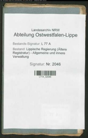 Anstellung der Oberforstmeister