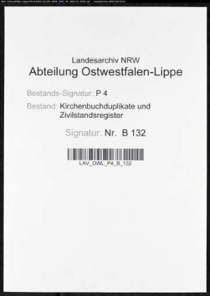 Heiratsbelege zum Zivilstandsregister von Herne (H 1813)