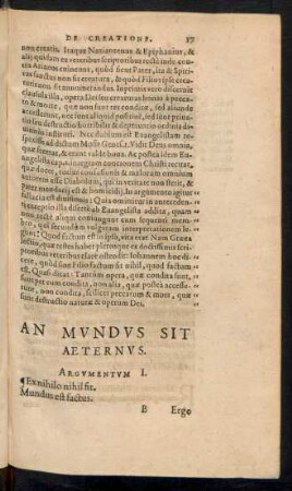 An Mundus Sit Aeternus.