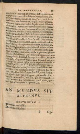 An Mundus Sit Aeternus.