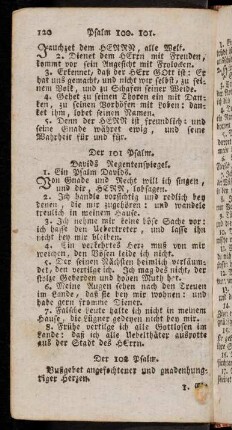 120-138, Psalm 101 - 110.