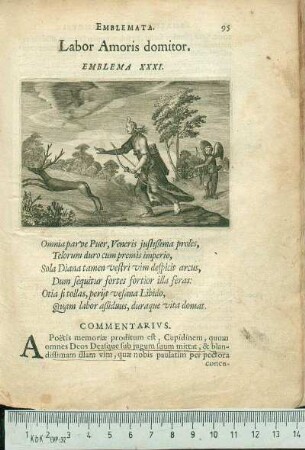 Labor Amoris domitor. Emblema XXXI.
