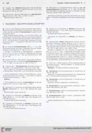 II. Tagungen. Gelehrte Gesellschaften