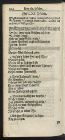 Der LXI. - LXX. Psalm. = Psalmus LXI. - LXX.