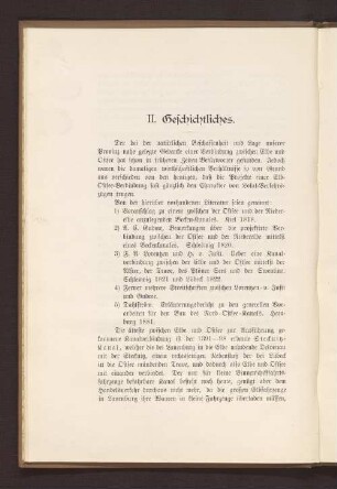 II. Geschichtliches.