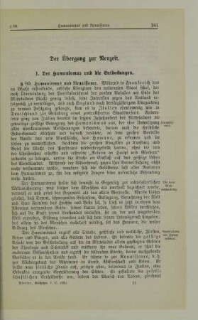 Der Übergang zur Neuzeit
