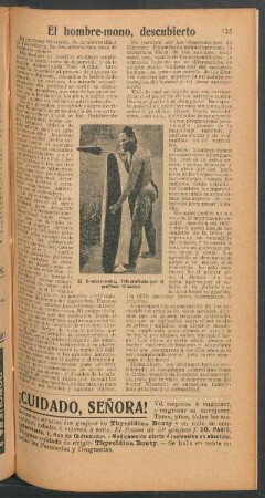 El hombre-mono, descubierto