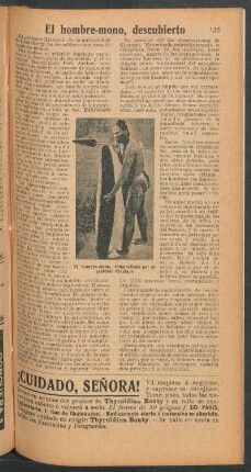 El hombre-mono, descubierto
