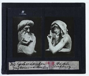 Gerhaert, Sybille (Bärbel von Ottenheim) (Frankfurt Liebighaus St. P. 353),Gerhaert, Prophet (Jakob von Lichtenberg, Graf von Hanau) (Straßburg, Frauenhausmus.)