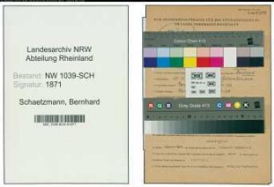 Entnazifizierung Bernhard Schaetzmann , geb. 25.10.1904 (Heilgehilfe)