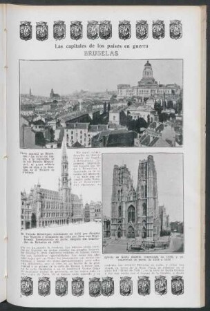 Bruselas : Las capitales de los países en guerra