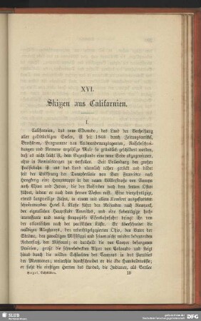 XVI. Skizzen aus Californien