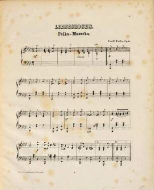 Liebesrosen : Polka-Mazurka ; op. 5