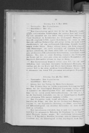Sitzung vom 24. Mai 1883.