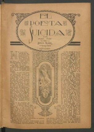 El poeta suicida : Ilustró Rechaín