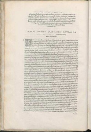 Ioanni Oporino, Graecarum Literarum Apvd Basilienses Professori, amico charißimo suo.