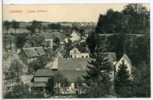 Lohmen. Blick auf Lohmen