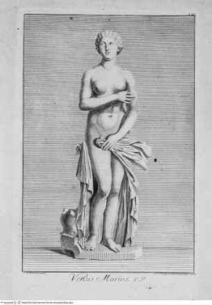 Recueil des marbres antiques qui se trouvent dans la galerie du roy de Pologne à DresdenTafel 136 - Venus Marine