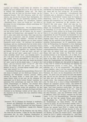 603-605 [Rezension] Procksch, Otto, Studien zur Geschichte der Septuaginta