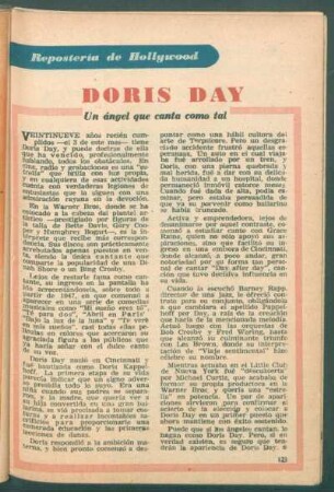 Doris Day - un ángel que canta como tal : Repostería de Hollywood