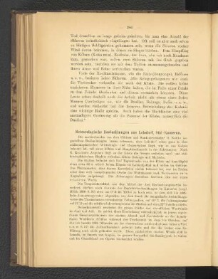 Meteorologischen Beobachtungen aus Lolodorf, Süd-Kamerun.