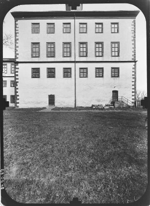 Gotha. Schloss Friedenstein, Westturm, Westfassade