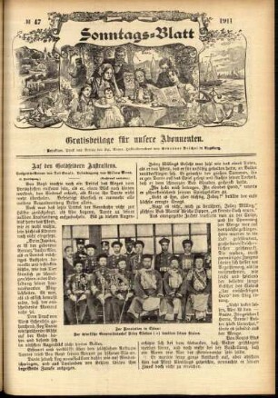 Ausgabe vom Sonntag, den 19. November 1911.