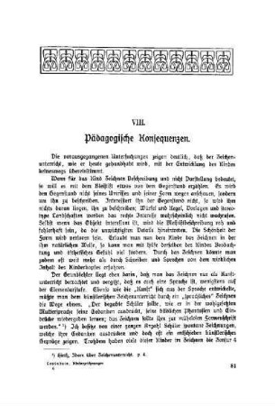 VIII. Pädagogische Konsequenzen