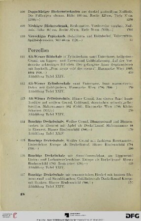 Porzellan (Nr. 111-128)