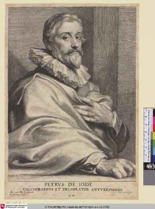 Petrus de Iode [Porträt des Pieter de Jode d.Ä.; Pieter de Jode, the Elder; Portret van Pieter de Jode (I)]