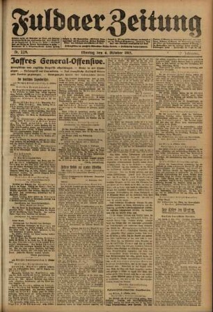 Ausgabe vom Montag, den 04. Oktober 1915.