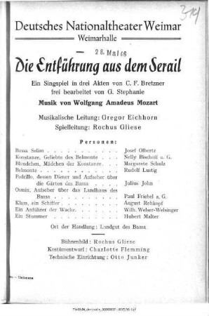 Die Entführung aus dem Serail