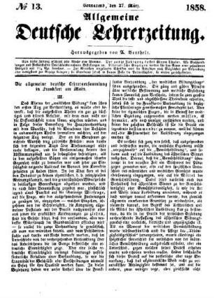 Die allgemeine deutsche Lehrerversammlung