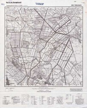 2535 Hohewisch, Topographische Karte 1:25000 (4 cm - Karte)